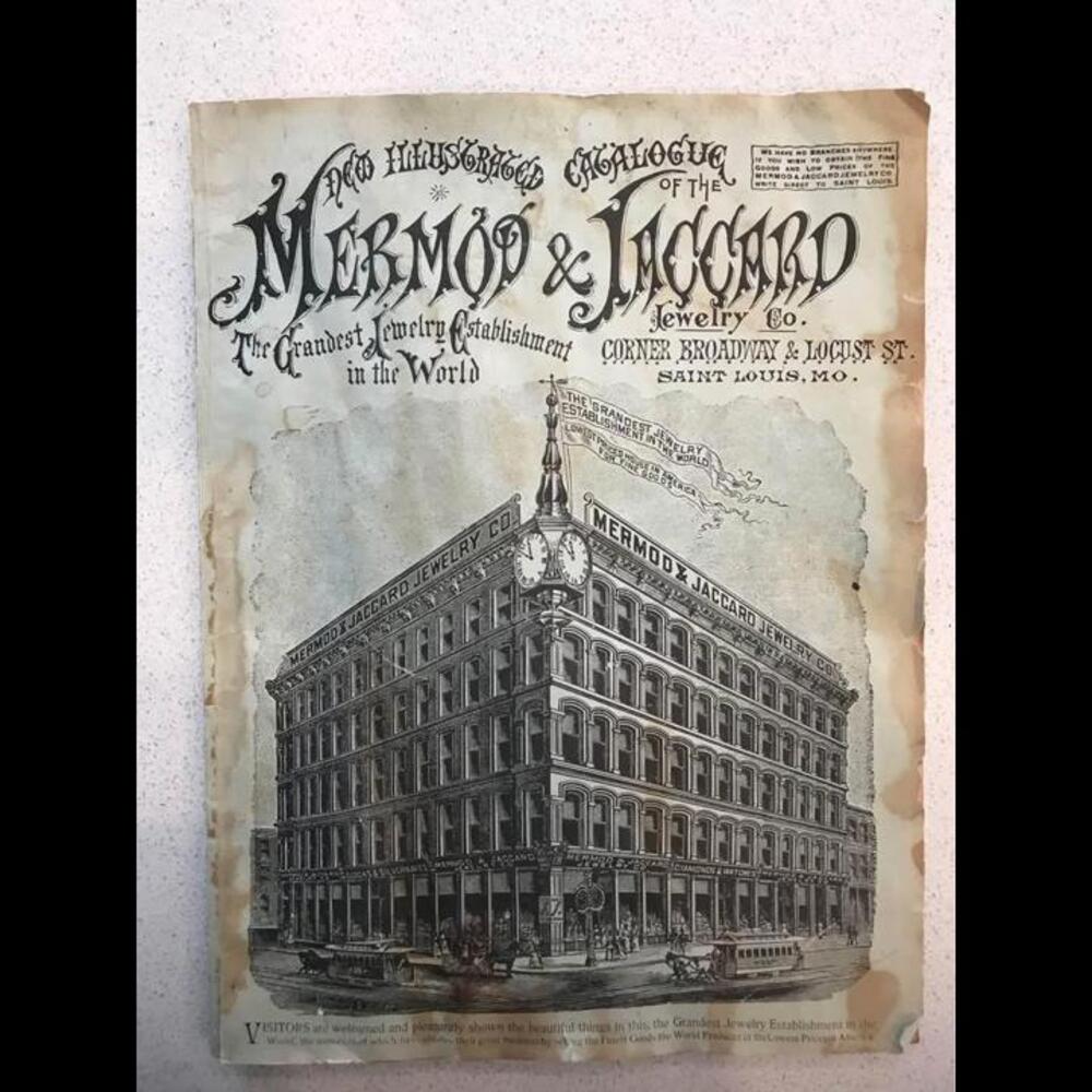 Antique 1890 Mermod & Jaccard Jewelry Co, Catalog St. Louis MO.